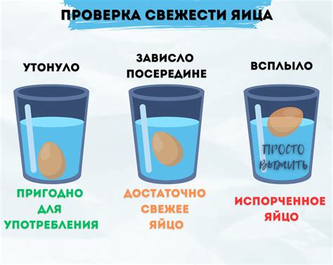 Простой способ проверки свежести яйца в воде