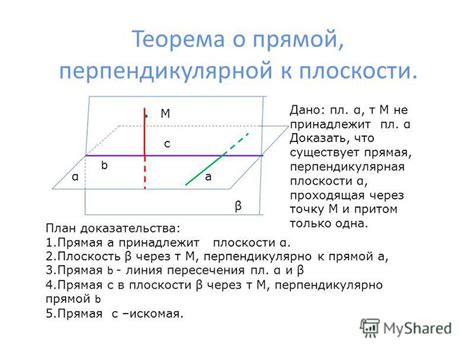 Прямая перпендикулярная к плоскости и к другой прямой