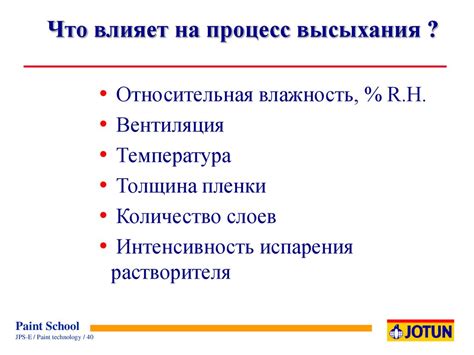 Прямое солнечное светло влияет на процесс высыхания краски
