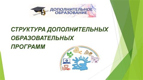 Развитие дополнительных образовательных программ