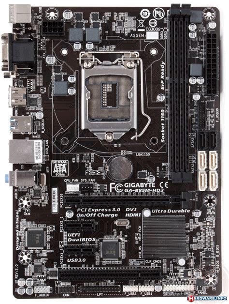 Различия между ревизиями материнской платы Gigabyte
