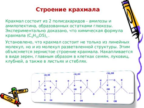 Разложение крахмала