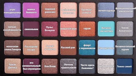 Размеры и дизайн палетки