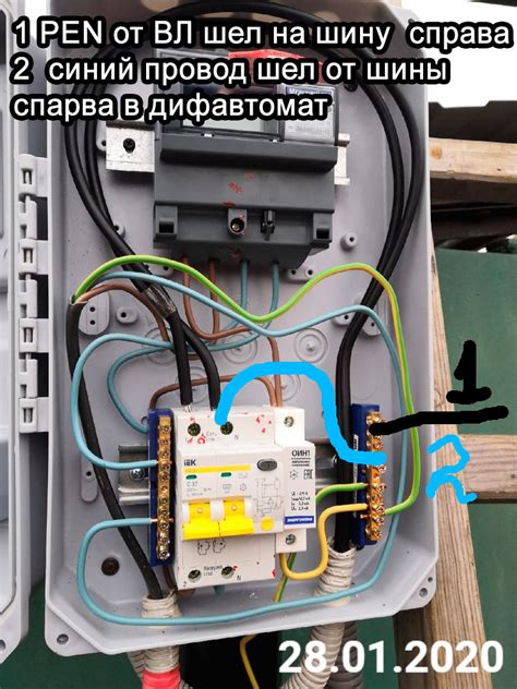 Размещение и подключение кабелей