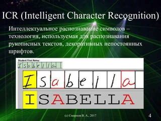 Распознавание узнаваемых символов и шрифтов