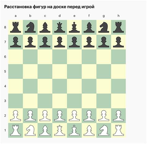 Расстановка фигур и начало игры