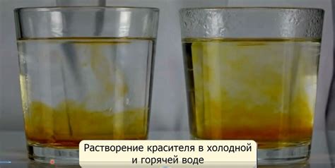 Растворение дрожжей в воде