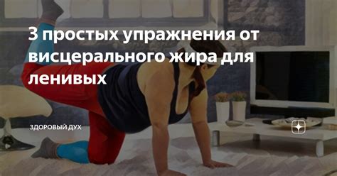 Регулярные физические упражнения для избавления от висцерального жира