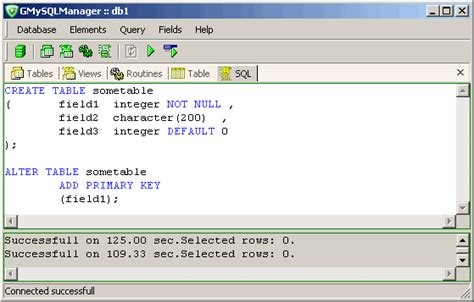 Редактирование таблиц MySQL