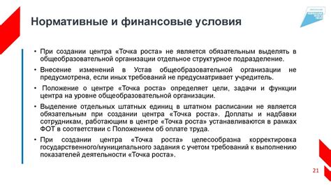 Рекомендации по созданию условий для роста