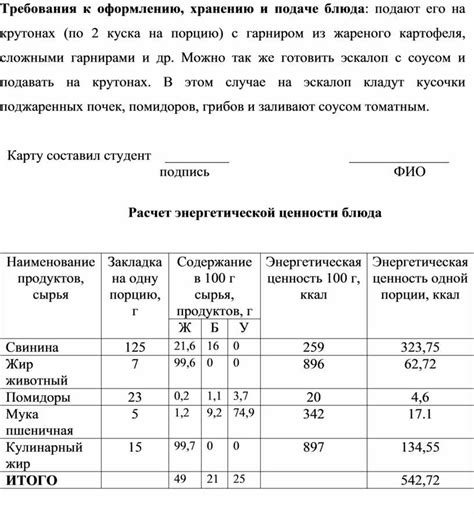 Рекомендации по хранению и подаче: