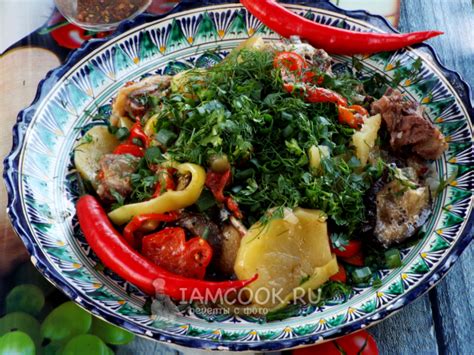 Рецепт куырдака из баранины с картошкой в казане