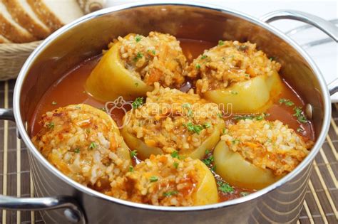 Рецепт 2: Итальянские фаршированные перцы с мясом