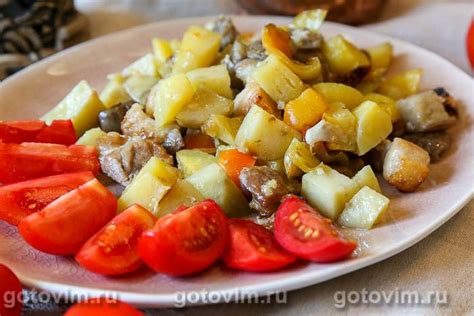 Рецепт 6. Картофельные галеты с мясом и овощами