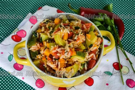 Рецепт 7: Ассорти с рисом и овощами