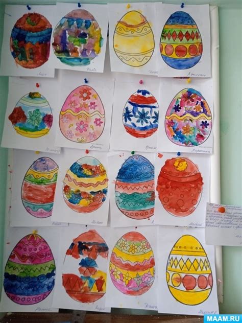 Рисование и раскрашивание яиц