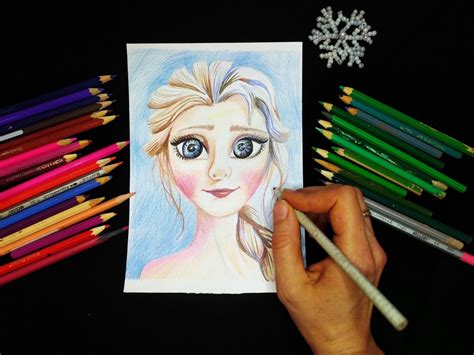 Рисуем Эльзу с помощью простых шагов