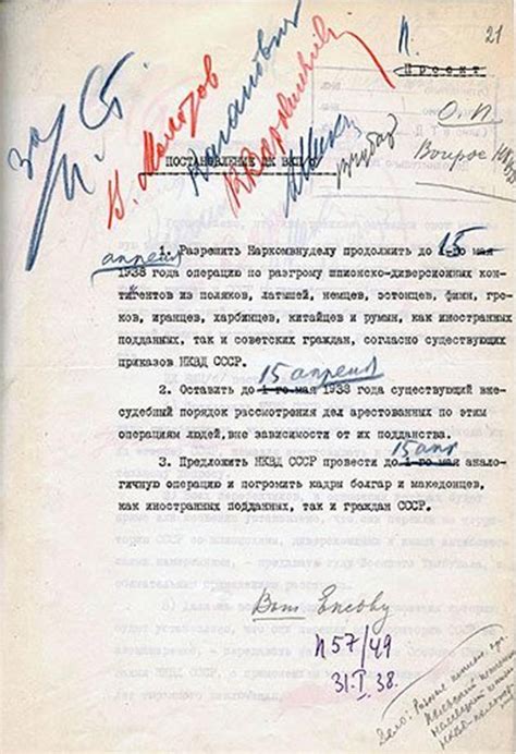 Роль в сталинских репрессиях