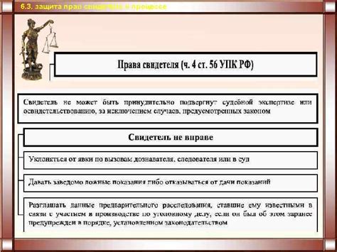 Роль свидетеля в юридическом процессе