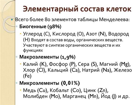Роль химических компонентов в образовании камня