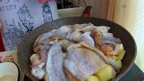 Сборка и жарка лаптей с картошкой