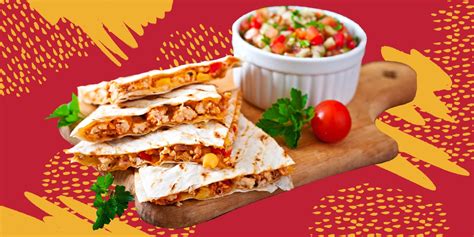 Сборка и запекание кесадильи с курицей