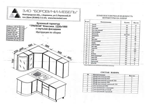 Сборка угловой схемы кухни