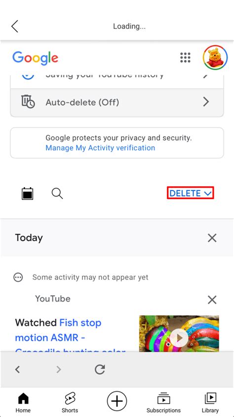 Сброс рекомендаций на YouTube