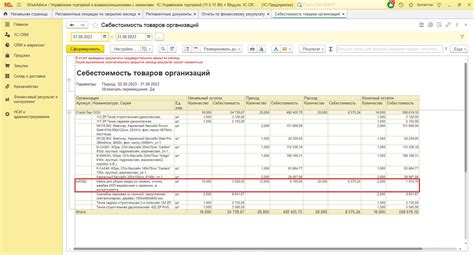 Себестоимость товаров