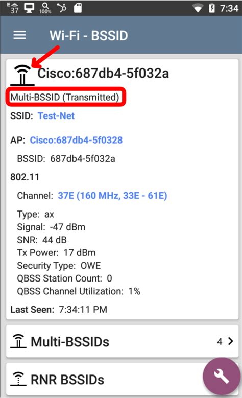 Сканирование Wi-Fi сети в поисках BSSID