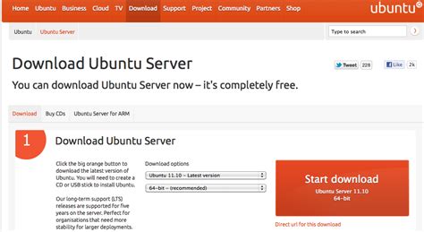 Скачивание установочного пакета VirtualBox для Ubuntu