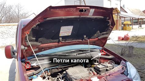 Снятие капота и определение бензокарбюратора