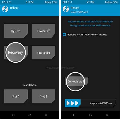 Совместимость устройства с TWRP Recovery