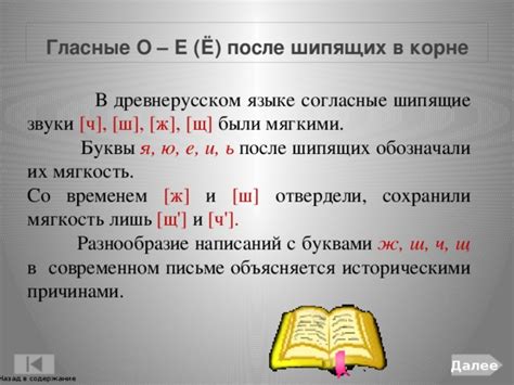 Согласные звуки после шипящих