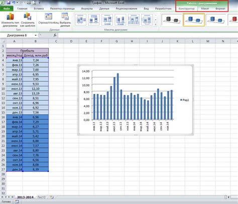 Создание гистограммы в Excel 2010
