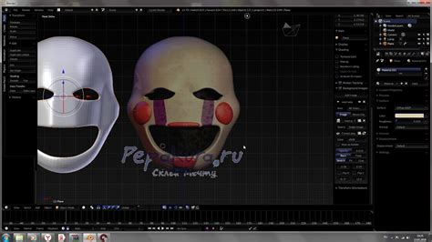 Создание заготовки ушей FNAF