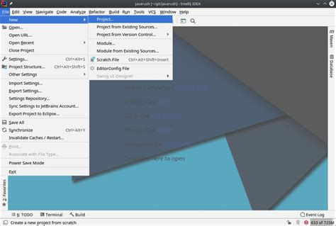 Создание проекта в IntelliJ IDEA