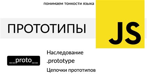 Создание прототипов в JavaScript