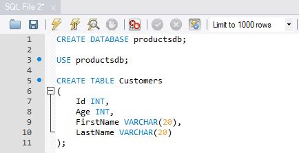 Создание таблицы MySQL с помощью Java