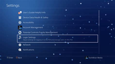 Создание учетной записи PS4 на другой консоли