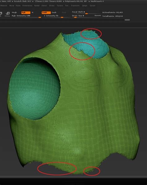 Создание шарфа в программе ZBrush