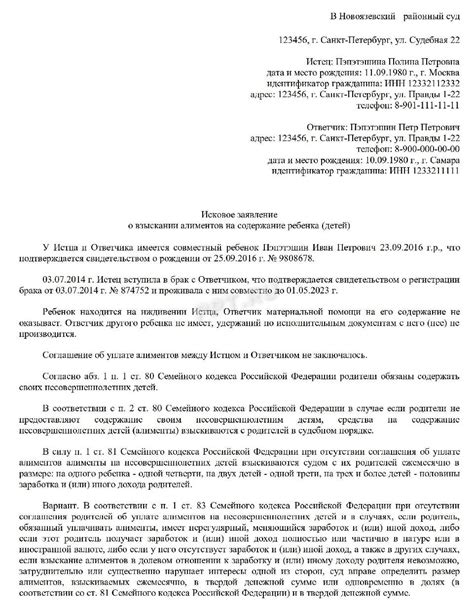 Составление заявления и предоставление документов, необходимых суду