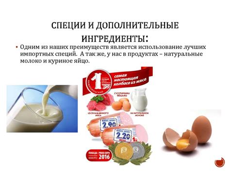 Состав и дополнительные ингредиенты