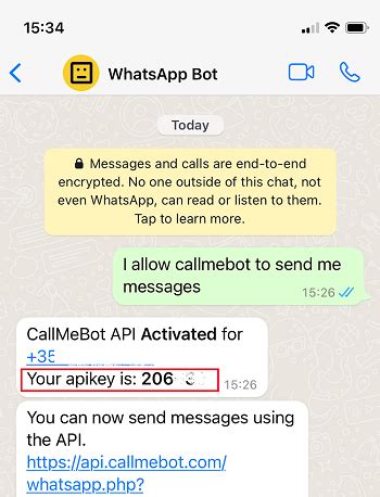 Способы применения ключа API для WhatsApp