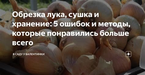 Способ 1: Сушка и очистка лука