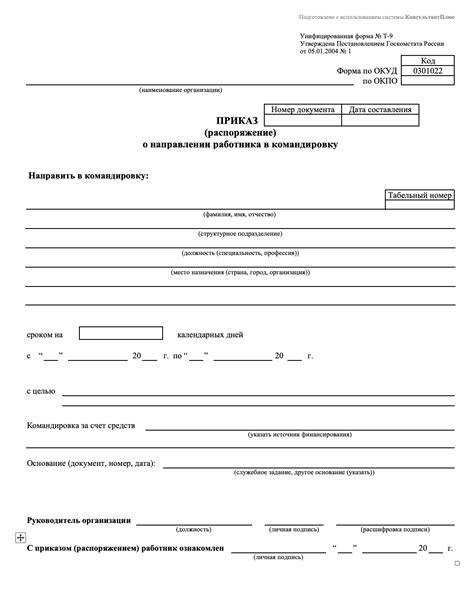 Сроки подачи и рассмотрения приказа на командировку