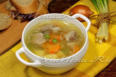Суп с мясом и овощами: лучший рецепт приготовления