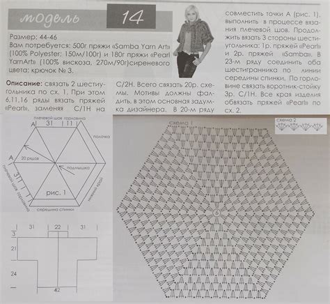 Схемы для связывания шестиугольника