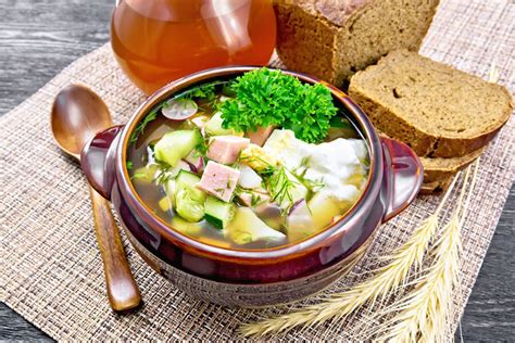 Сыроваточная окрошка: вкусное национальное блюдо