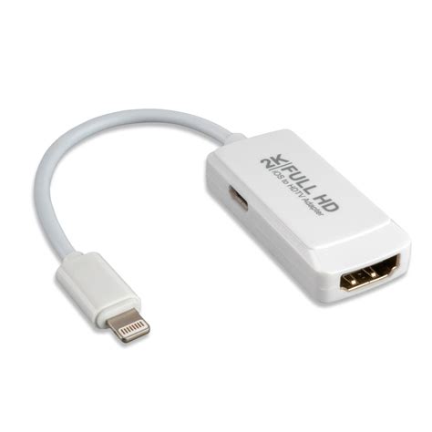 С помощью адаптера Lightning-HDMI